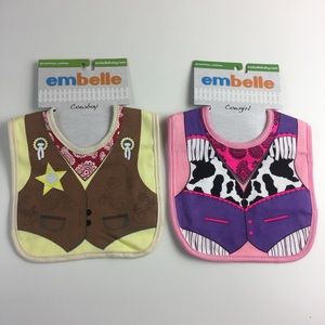 Novelty Baby Bibs Cowboy Cowgirl Halloween